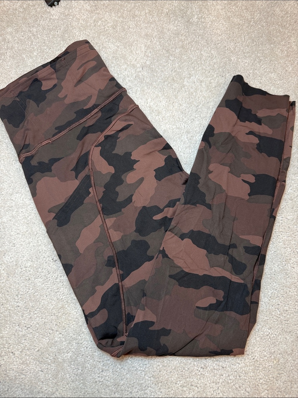 lululemon athletica Brown & Black Camo Leggings